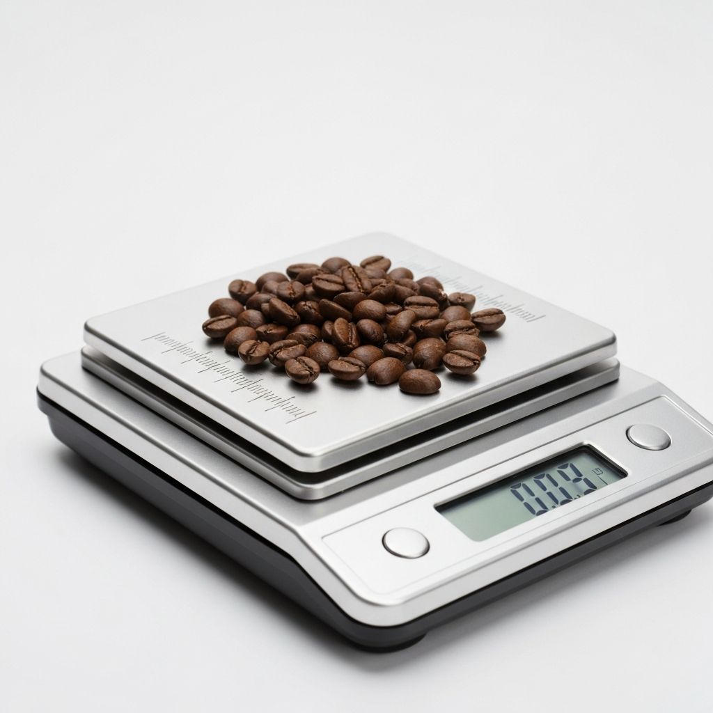 Coffee weighing scale